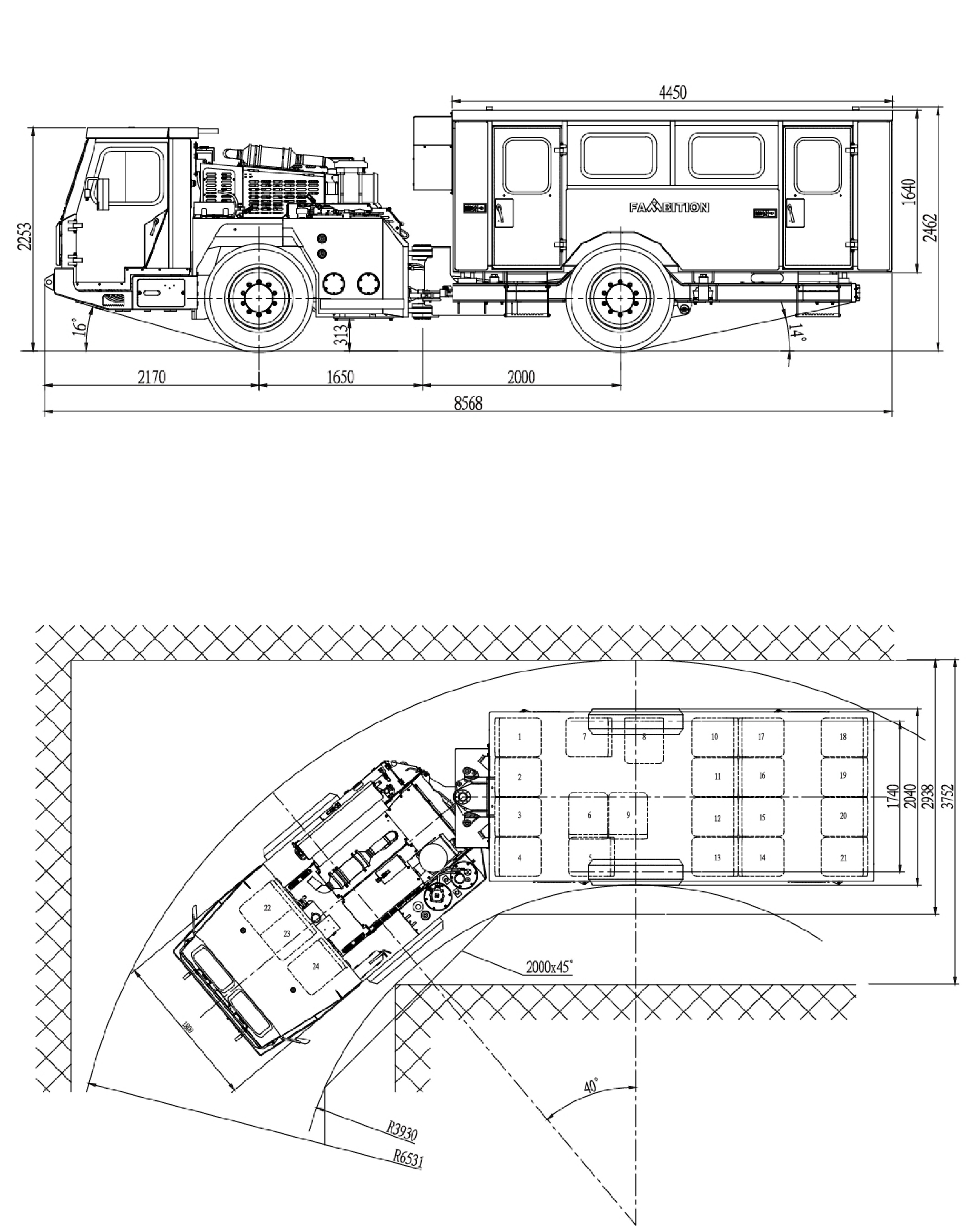 Overall Dimensions of FPT24 Overall Dimensions of FPT24