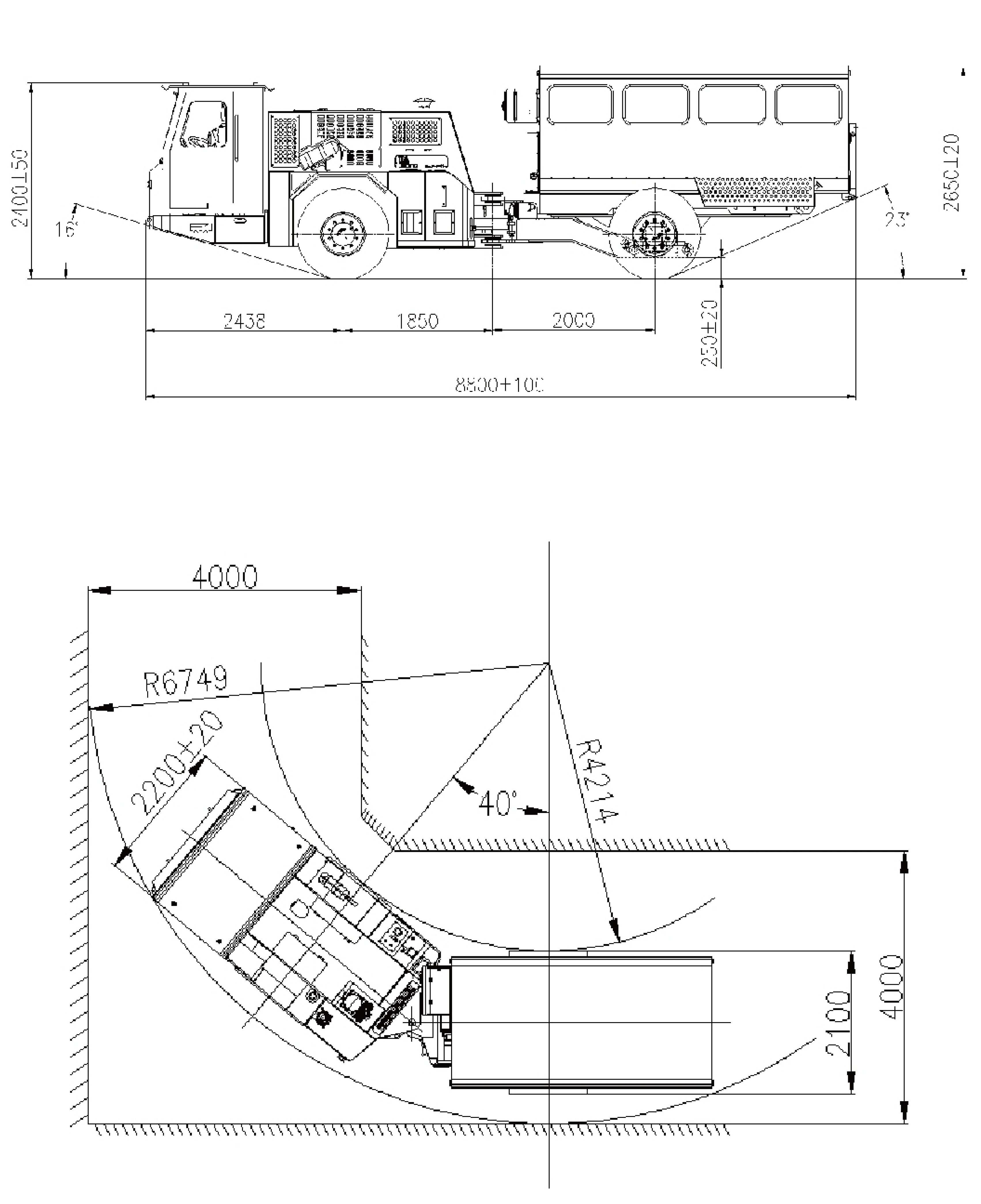 Overall Dimensions of FUP18