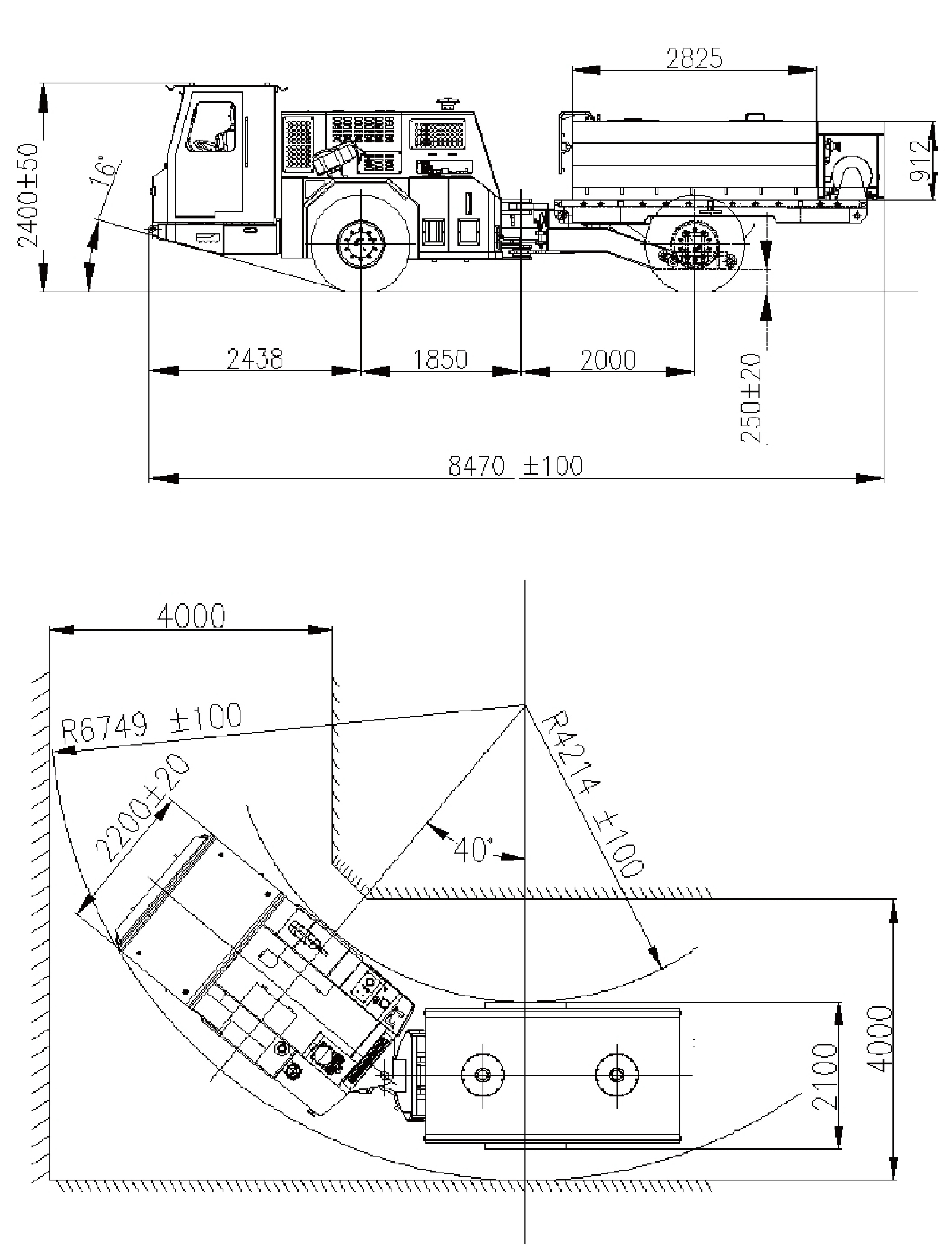 Overall Dimensions of FUD03 Overall Dimensions of FUD03