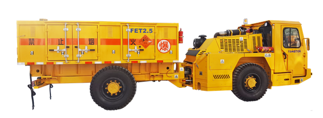 Blasting equipment and explosive transport vehicle specially FET02